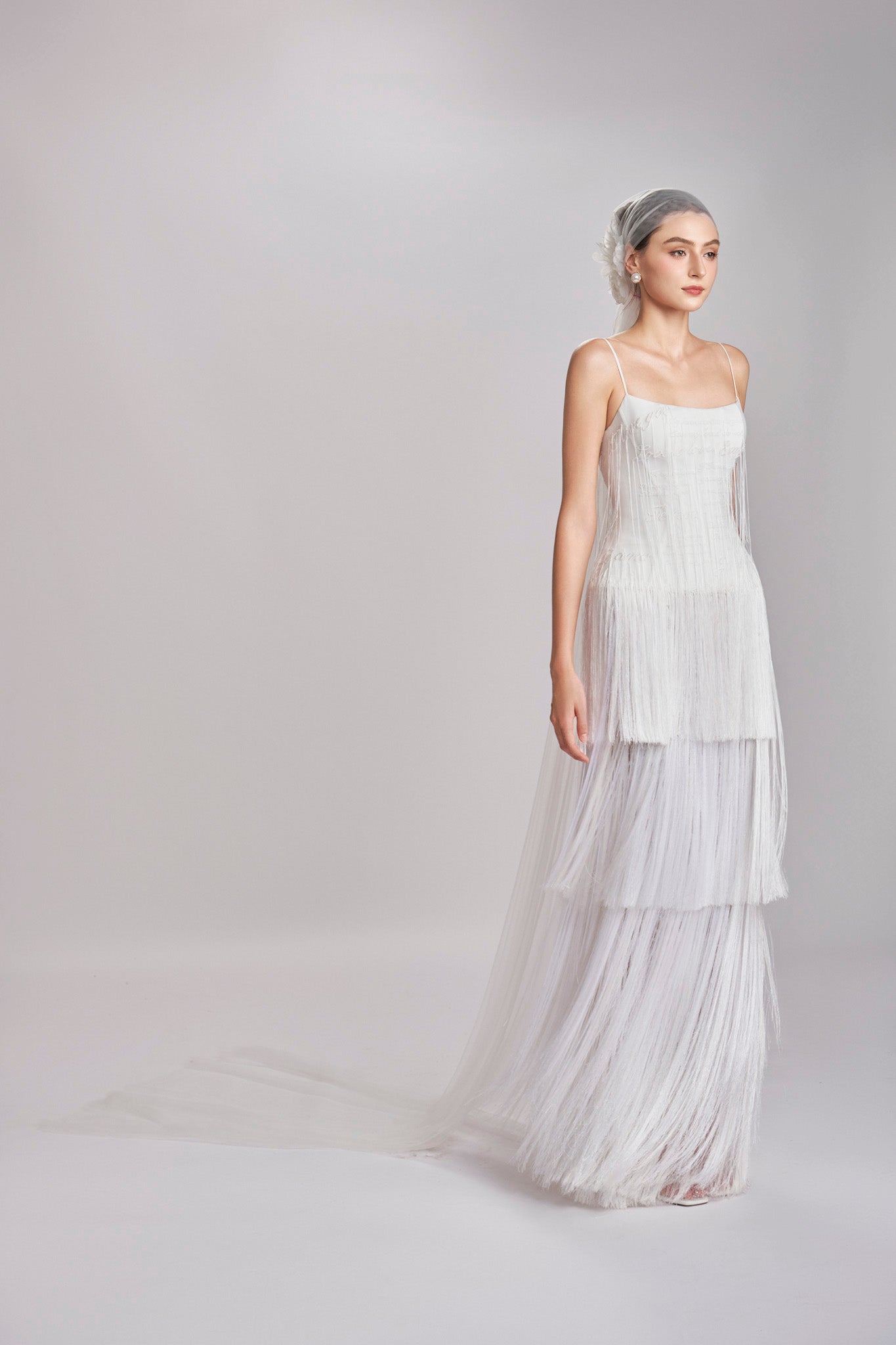 FRINGE POEM WEDDING DRESS