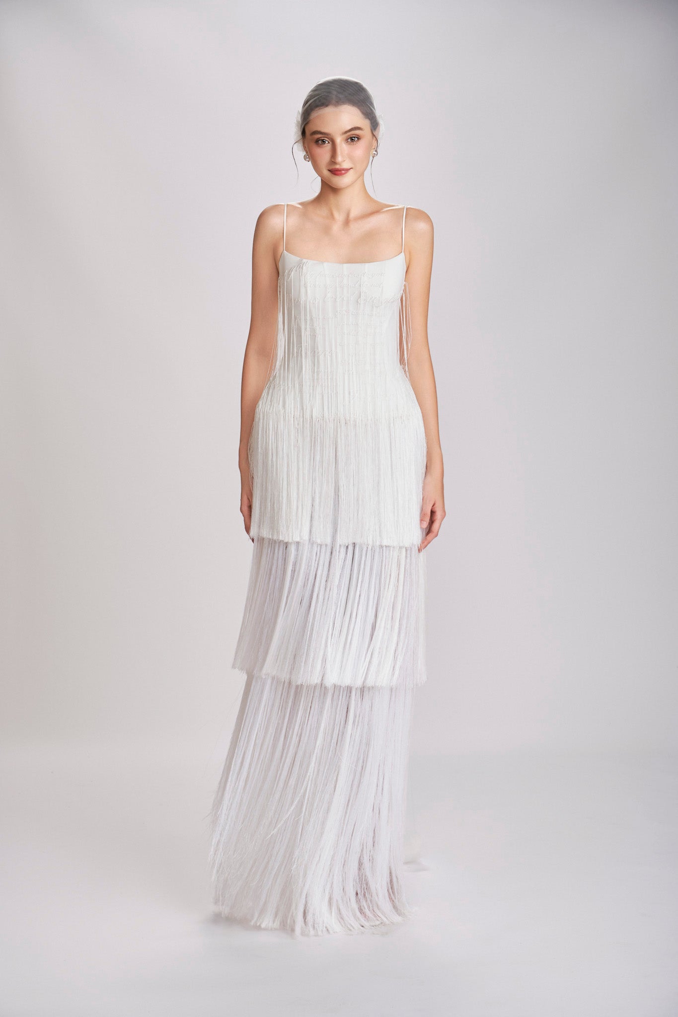 FRINGE POEM WEDDING DRESS