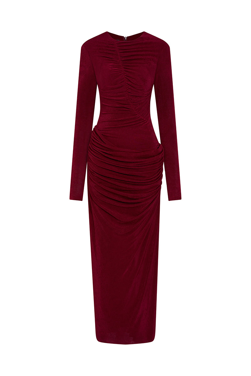 Crimson Bordeaux Dress